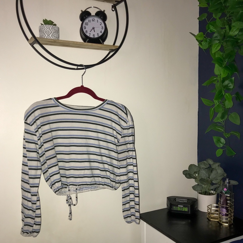 stripped crop top